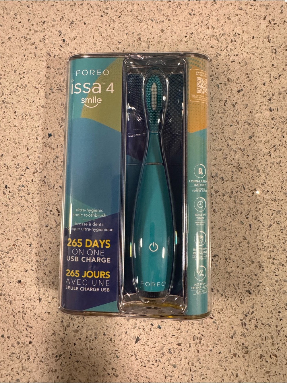 FOREO Issa 4 Smile Sonic Toothbrush - Teal/Blue Accents